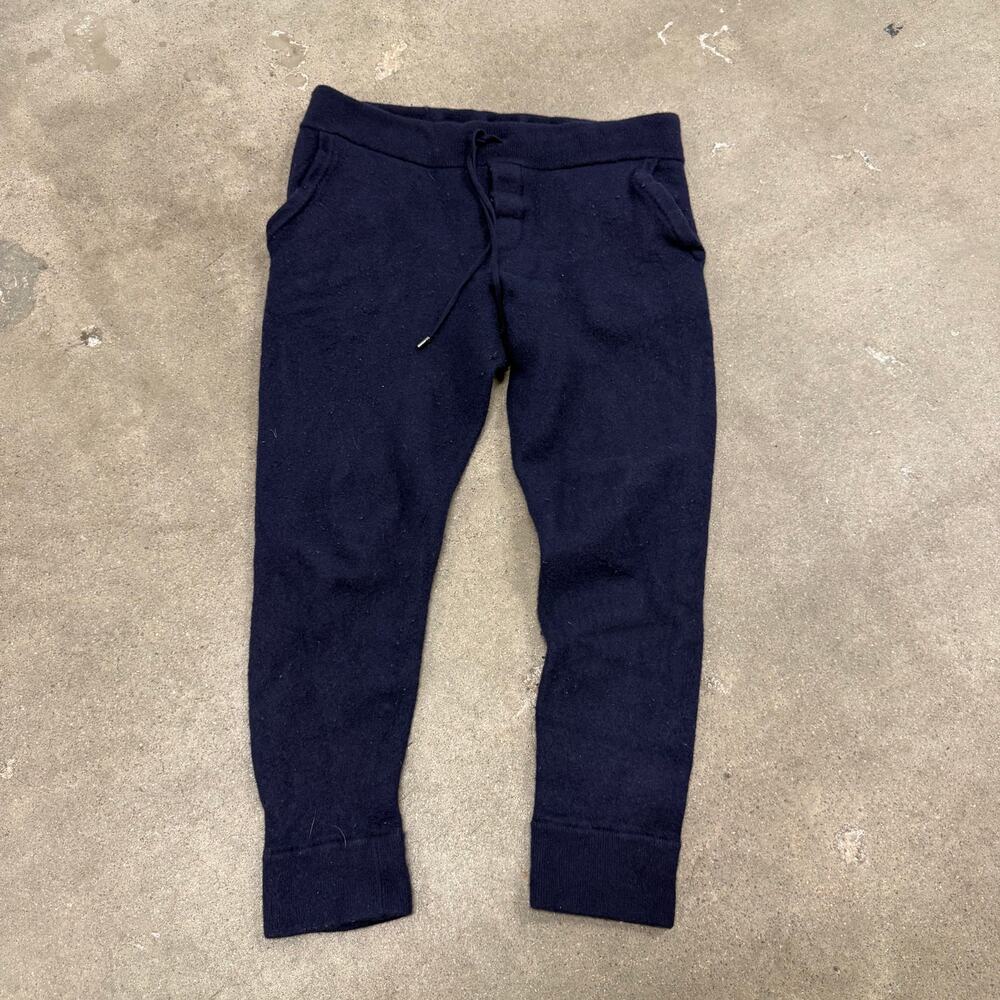 Ralph Lauren Purple Label Wool Cashmere Lounge Pants Women's Large Navy